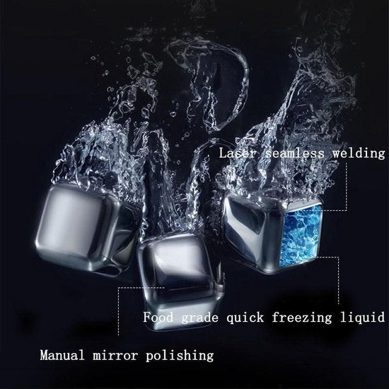 Unikorf Luxe Whiskey Set: 6 Stones, Tang & Doos