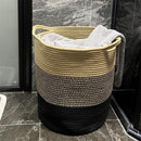 Katoentouw Opbergmand met Handvatten - 35 cm x 40 cm - Bruin