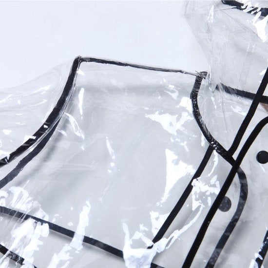 Transparante Regenjas met Capuchon - Waterafstotend - EVA - One Size