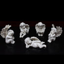 6 stuks Engelbeeldjes van hars, set van vijf, 16*13,5*27,5 cm