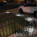 Xtraworks - 4 Stuks LED lamp op zonne Solar gazonlamp - RVS - Waterdichte Tuinverlichting Voor Buiten - Zilver- koel wit licht