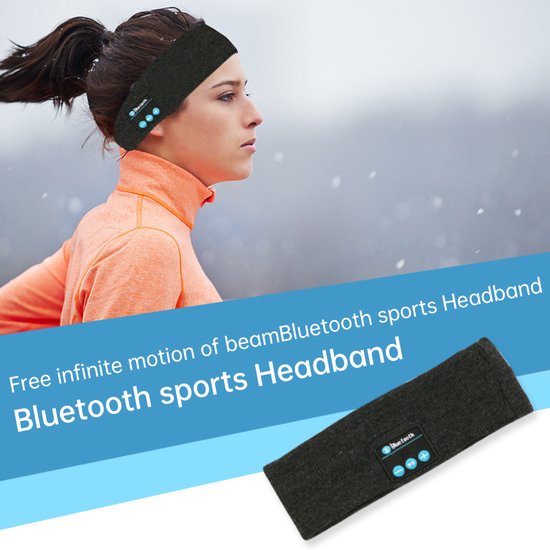 Bluetooth Sport Hoofdband met Afneembare Speakers, Oplaadbaa