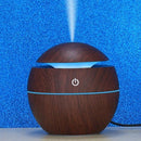 Luchtbevochtiger Aromatherapie met LED Donkerbruin 100x100mm