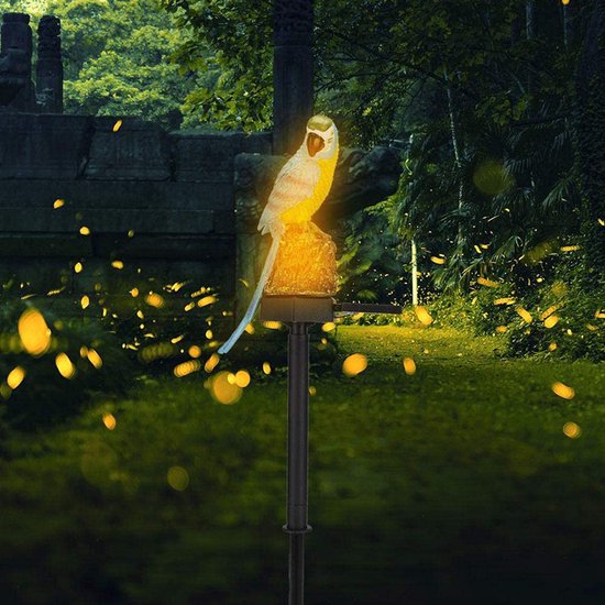 Xtraworks buitenlamp fakkel zonne-energie blauwe papegaai