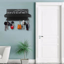 TDR-sleutelrek met plank sleutelbord-Sleutel organizer-zwart