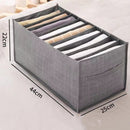 TDR-opvouwbare opbergdoos met 9 vakken-lade-organizer voor jeans,truien,overhemden en broeken-kledingbox- Donkergrijs 44*25*22 CM