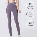 Yoga Legging Dames Paars XL - Sportbroek