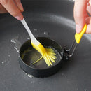 Ei ringen 4 stuks RVS met siliconen handgreep antiaanbak