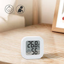 2-in-1 Mini Digitale Hygrometer en Weerstation - Temperatuur- en Luchtvochtigheidsmeter- wit