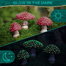 3-delige Glow in the Dark Tuin Paddenstoel Decoratie Set