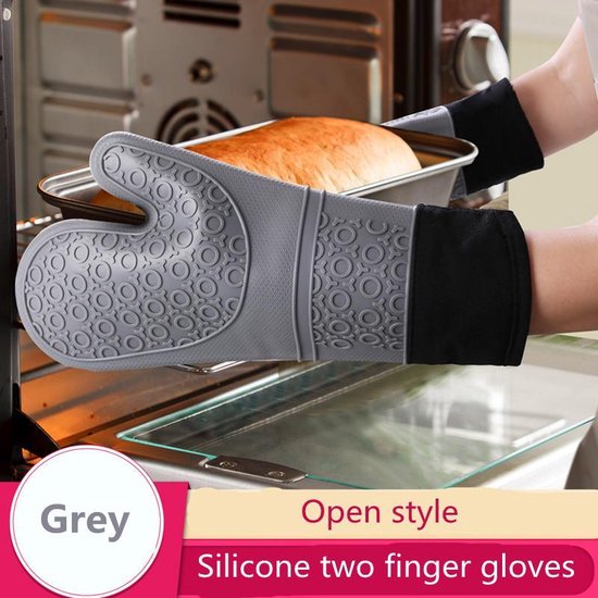Siliconen ovenwanten paars 2 stuks hittebestendig 260°C