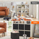 6 stuks opbergdoos kleding & speelgoed, zwart