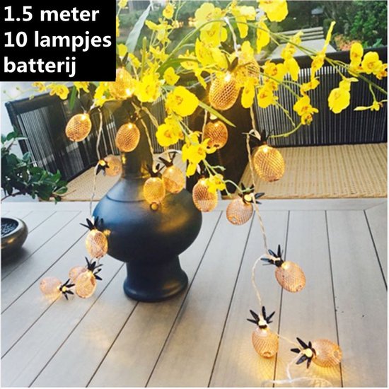 Xtraworks Lichtslinger Ananas 1,5m 10 LED op Batterij