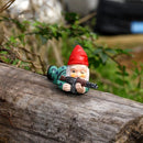 3delige Set Gedetailleerde Militaire Gevechtstuinkabouters in Diverse Poses - Decoratief Beeldje