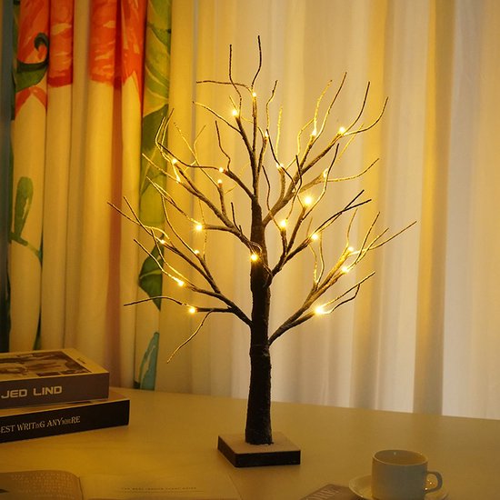 Xtraworks Kunstmatige Berkenboom Lamp - 24 LED - 64cm