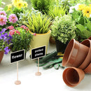 20 stuks Uniek Krijtbord op Houten Standaard- Compacte en Stijlvolle Tafeldecoratie of Bloemenaccessoire – Herbruikbaar en Ideaal voor Thuis & Horeca 8*17cm