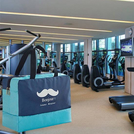 2x Waterdichte tas met compartimenten - marineblauw