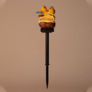 Solar tuinlamp welkomstlamp met vogels, geel 39 cm