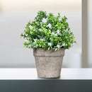 Kunstplant Mirte – Decoratieve Nepplant in Pot – 20cm Hoog – Voor Binnen & Buiten – Onderhoudsvrij – Groene Kunstbloemen