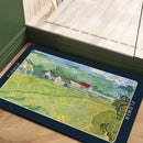 Kunstzinnige Antislip Badmat - Vincent van Gogh's "Les Vessenots à Auvers" - Luxe Siliconen Diatomeeënaarde Mat - 39,5x59 cm