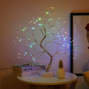 Kleurrijke Boompje LED-Verlichting- 108 Lampjes- USB of batterijen-Flexibele Takken - Perfect voor Feestelijke Sfeer en Kerstdecoratie