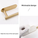 Ronde keukenpapierhouder van roestvrij staal met flexibele i