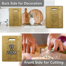 UniKorf.nl Bamboe snij- en serveerplank Handprint 28x22 cm