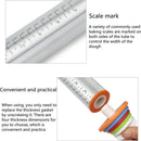 TDR Roestvrijstalen Deegroller met 3 Ringen - RVS