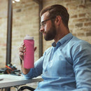 TDR - Outdoor draagbare opvouwbare waterfles roze 600ML