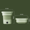 Opvouwbare mini wasmachine voor thuisgebruik, draagbare mini-opvouwbare wasmachine blauwlichtsterilisatie + grotere motor met afvoermand + afvoerslang