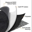 TDR Hondendeken Auto Achterbank 137x147 cm Zwart/Oranje