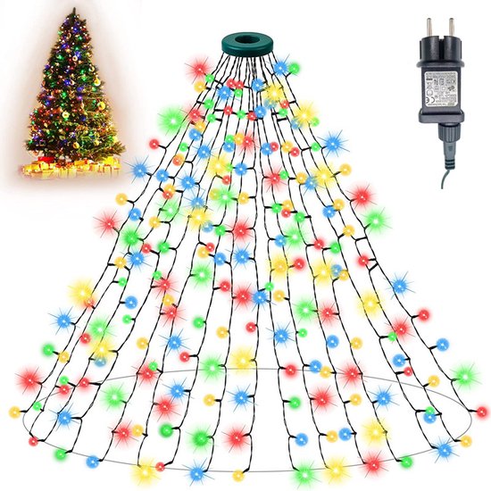 400 LED Kerstboomlampjes - 2m - 16 Takken - IP44 - 8 Modi