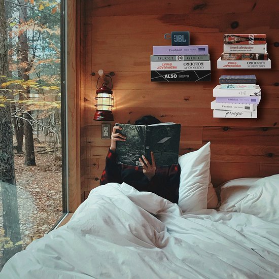 prachtige verborgen metalen boekenplank-zwevende boekenplank