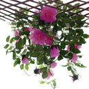 2 Stuks Klimop Slinger met grote rozen kunstbloem -2 meter lang-decoratieve slinger-Bloemenkrans-pink