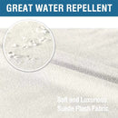 2 Stuks Waterdichte Stoelhoezen - Eetkamerstoel hoes - Stretch Materiaal - Universele Stoelhoezen -grijswit