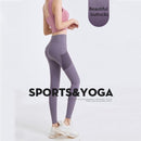 Paars Dames Yoga Legging - Sportbroek - L