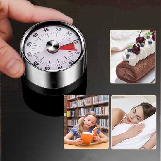 Unikorf RVS Kookwekker & Kindertimer, magnetisch, tot 59 min