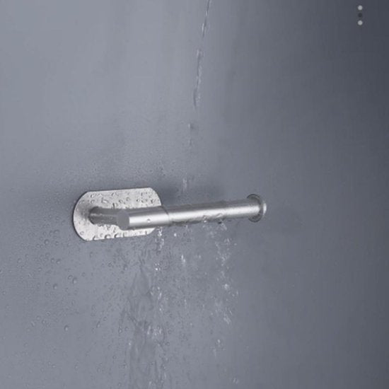 Toiletrolhouder RVS Zelfklevend - Geen Boren - Zilver