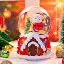 Magische Kerst Sneeuwbol met Muziek en Kleurrijke LED – Kerstman op Motor – Luxe Decoratie – Ø8 cm, Hoogte 14 cm