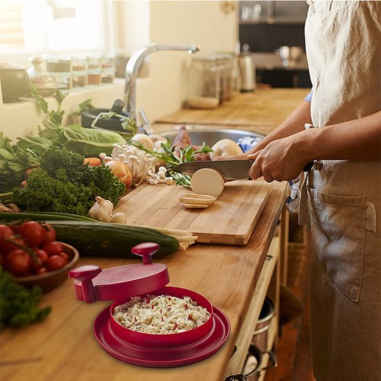 TDR-Handmatige vleesversnipperaar-ShredMachine-Geschikt voor het maken van salades-speciaal voor dieet houder-rood