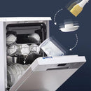 2 stuks oliefles met siliconen borstel, hittebestendig, wit