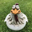 3-delige tuindecoratie kippen-Creëer een levendige sfeer in