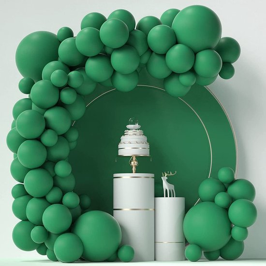 86-delige Macaron Ballonnenset - Ballonnenboog Groen