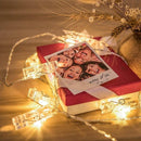 TDR - Fotoclip lichtsnoer - 3 meter - 20 lampjes met fotoclip -werkt op batterij - warm wit licht