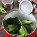 Roestvrijstale Magnetisch Kruidenrek met 9 kruidenpotjes-kru