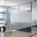 Zelfklevende Elektrostatische Glasfolie - Premium Streepdesign- Privacygarantie, Hoge Lichtdoorlatendheid & Eenvoudige Installatie 90x200cm