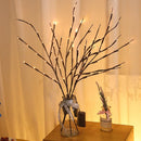 Elegante LED-boomtaklamp op Batterij - Sfeervolle Interieurverlichting - 70cm hoog - Warm Wit Licht