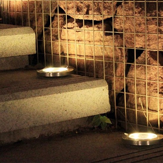Buiten verlichting - 4 spots - LED tuinlicht - Met lichtsensor - Warme Wit Licht verlichting
