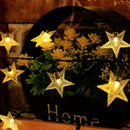 Zonne-energie Tuinverlichting 12m 100 LED Warm Wit