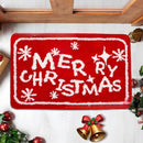 2 stuks Luxe Kerst Vloerkleed – Merry Christmas Design – Antislip, Zacht en Waterabsorberend - 40x60 cm